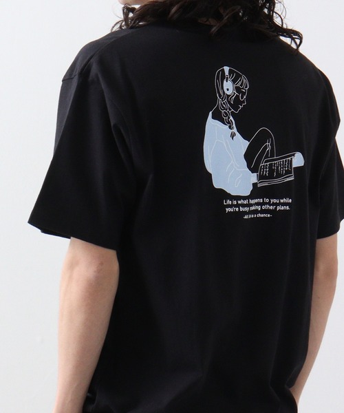 FUNALIVE(ファンアライブ)の「グラフィック系プリントT(Tシャツ/カットソー・メンズ・ブラック/ホワイト/ブルーグレー/ベージュ/ブラック系/ブラック系1/ベージュ系・L/XL)」の3枚目の写真