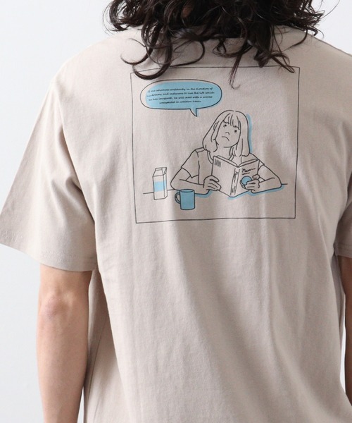 FUNALIVE(ファンアライブ)の「グラフィック系プリントT(Tシャツ/カットソー・メンズ・ブラック/ホワイト/ブルーグレー/ベージュ/ブラック系/ブラック系1/ベージュ系・L/XL)」の7枚目の写真