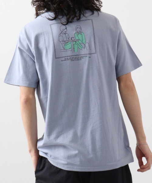 FUNALIVE(ファンアライブ)の「グラフィック系プリントT(Tシャツ/カットソー・メンズ・ブラック/ホワイト/ブルーグレー/ベージュ/ブラック系/ブラック系1/ベージュ系・L/XL)」の5枚目の写真