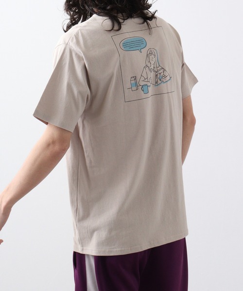 FUNALIVE(ファンアライブ)の「グラフィック系プリントT(Tシャツ/カットソー・メンズ・ブラック/ホワイト/ブルーグレー/ベージュ/ブラック系/ブラック系1/ベージュ系・L/XL)」の18枚目の写真