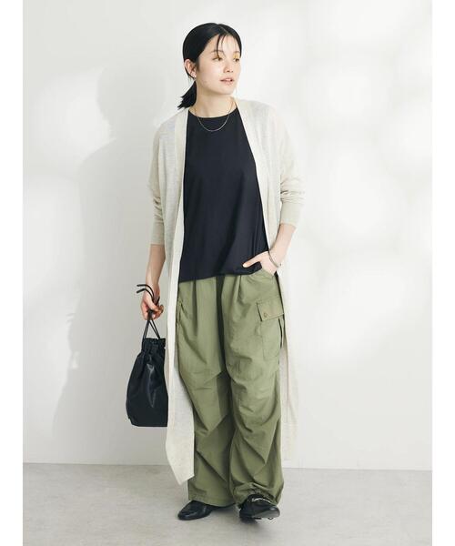 CRAFT STANDARD BOUTIQUE(クラフトスタンダードブティック)の「裾スリットロングニットカーディガン(カーディガン/ボレロ・レディース・マスタード/ブラック/カーキ/ホワイト系その他・FREE)」の16枚目の写真