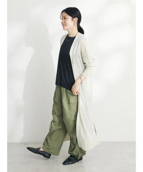 CRAFT STANDARD BOUTIQUE(クラフトスタンダードブティック)の「裾スリットロングニットカーディガン(カーディガン/ボレロ・レディース・マスタード/ブラック/カーキ/ホワイト系その他・FREE)」の17枚目の写真