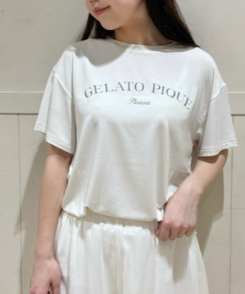 gelato pique（ジェラートピケ）の「フェミニンロゴTシャツ（ルーム
