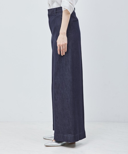 ROPE'（ロペ）の「シルクコットン デニムバギーパンツ（デニムパンツ・レディース・ネイビー・38/36）」の5枚目の写真