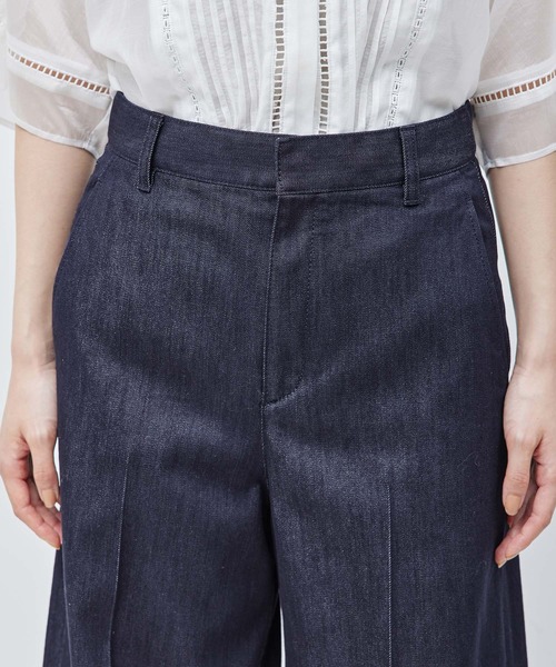 ROPE'（ロペ）の「シルクコットン デニムバギーパンツ（デニムパンツ・レディース・ネイビー・38/36）」の7枚目の写真