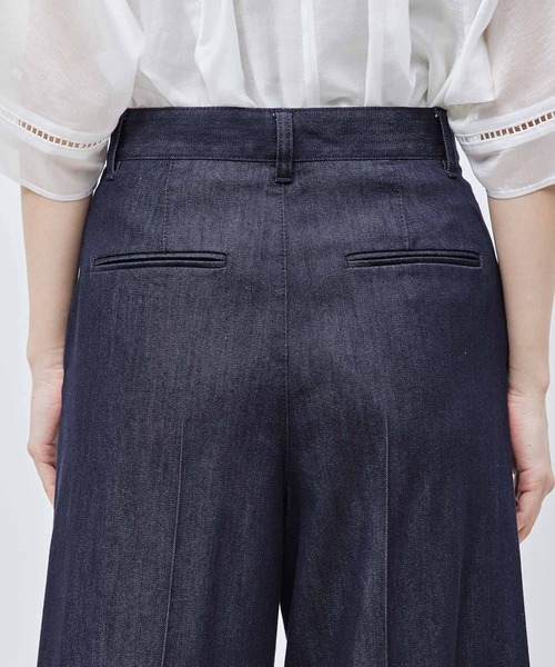 ROPE'（ロペ）の「シルクコットン デニムバギーパンツ（デニムパンツ・レディース・ネイビー・38/36）」の8枚目の写真