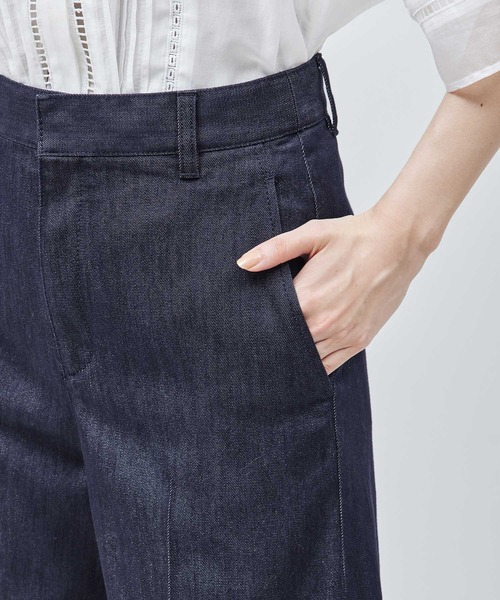 ROPE'（ロペ）の「シルクコットン デニムバギーパンツ（デニムパンツ・レディース・ネイビー・38/36）」の9枚目の写真