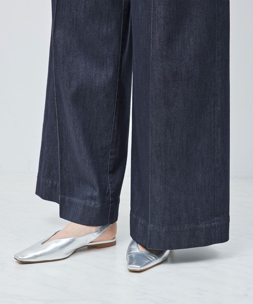 ROPE'（ロペ）の「シルクコットン デニムバギーパンツ（デニムパンツ・レディース・ネイビー・38/36）」の10枚目の写真