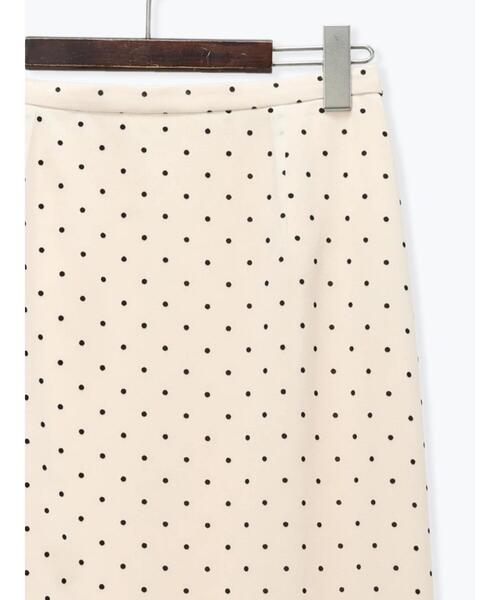 Te chichi（テチチ）の「シアードットIラインスカート（スカート・レディース・ベージュ/チャコールグレー・F）」の4枚目の写真