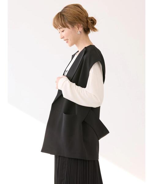 AMERICAN HOLIC（アメリカンホリック）の「SET　ベスト+ロゴカットプルオーバー（Tシャツ/カットソー・レディース・アイボリー/その他7・L/M）」の5枚目の写真
