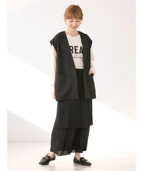 AMERICAN HOLIC（アメリカンホリック）の「SET　ベスト+ロゴカットプルオーバー（Tシャツ/カットソー・レディース・アイボリー/その他7・L/M）」の11枚目の写真