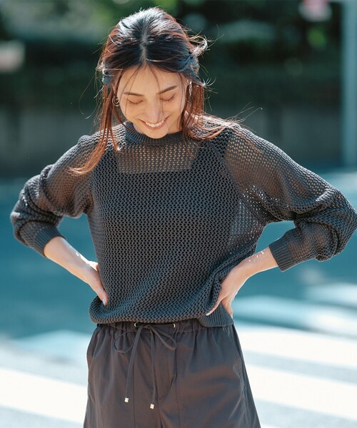 ANY（エニィ）の「スクエアタンクトップ（タンクトップ・レディース・ブラック系/ベージュ系・2/3）」の3枚目の写真