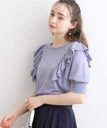 couture brooch | フリル5分袖ニット(ニット/セーター)