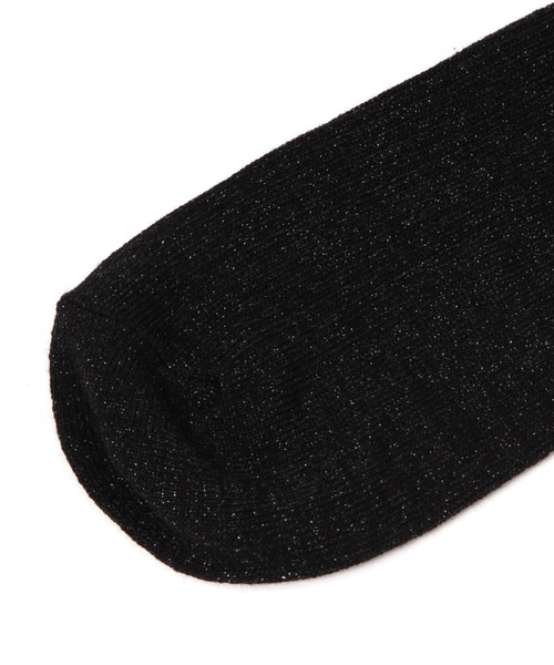 GLOBAL WORK（グローバルワーク）の「リブラメクルーソックス抗菌防臭/109590（ソックス/靴下・レディース・ライトグレー/ブラック/ベージュ/ブラウン/シルバー・FREE）」の6枚目の写真