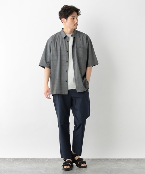 GLOBAL WORK(グローバルワーク)の「アーバンシャツAIR/5分袖/986848(シャツ/ブラウス・メンズ・ネイビー/ブラック/チャコールグレー/グレー系その他6・X-LARGE/LARGE/SMALL/MEDIUM)」の10枚目の写真