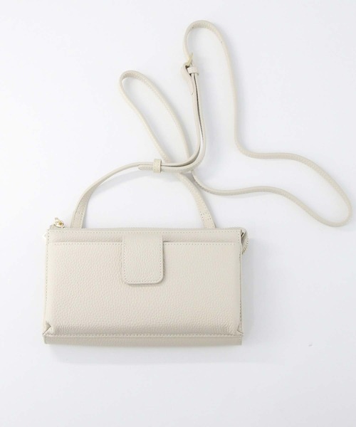 Gready Brilliant(グレディブリリアン)の「レザー横型ウォレット(財布・レディース・ブラック/アイボリー・FREE)」の2枚目の写真