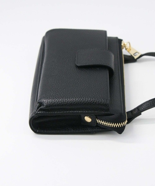 Gready Brilliant(グレディブリリアン)の「レザー横型ウォレット(財布・レディース・ブラック/アイボリー・FREE)」の4枚目の写真