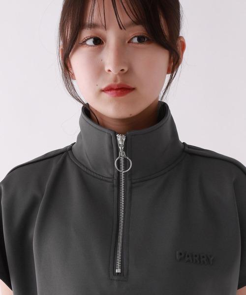 repipi armario(レピピ アルマリオ)の「ラインハーフZIPトップス(Tシャツ/カットソー・キッズ・アイボリー/スミクロ/グレー・LARGE/MEDIUM/SMALL)」の19枚目の写真