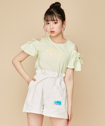 JENNI love（ジェニィラブ）の「【UVカット・抗菌防臭】防蚊肩あきフリルそでTシャツ（Tシャツ/カットソー・キッズ）」