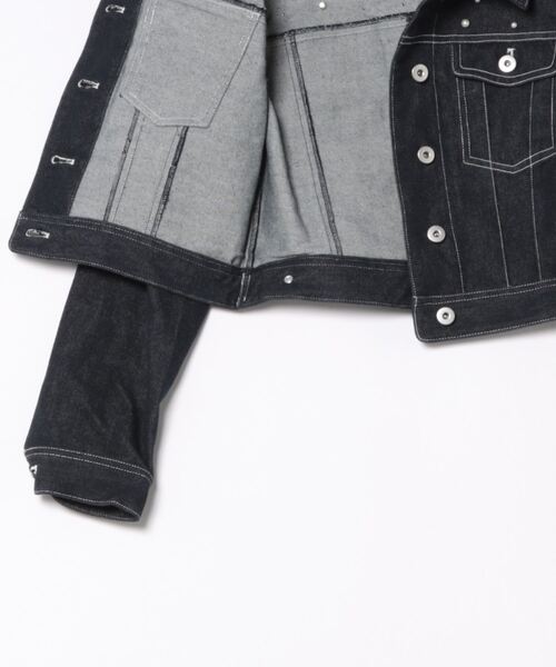 WILLSELECTION（ウィルセレクション）の「ランダムパール付きデニムジャケット（デニムジャケット・レディース・オフホワイト/ネイビー・FREE）」の16枚目の写真