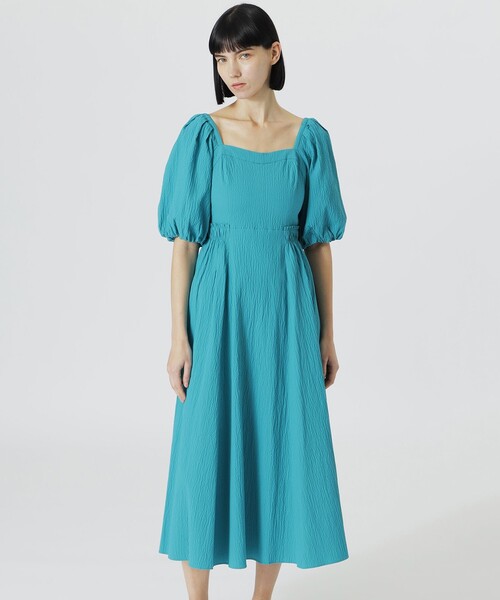 LOVELESS ラブレス はっ水シアーシャツドレス ワンピース ホワイト M カットジャカードシアーワンピース(ワンピース)｜LOVELESS