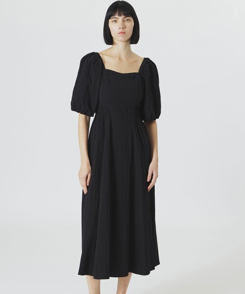 LOVELESS（ラブレス）の「【手洗い可】バルーンスリーブワンピース（ワンピース・レディース・オレンジ系その他3/ブラック/グリーン系その他3・34/36）」の2枚目の写真