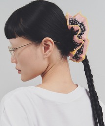 Carmelo（カーメロ）の「ギンガムチェックボリュームシュシュ / la belle de campagne chouchou（シュシュ・メンズ）」