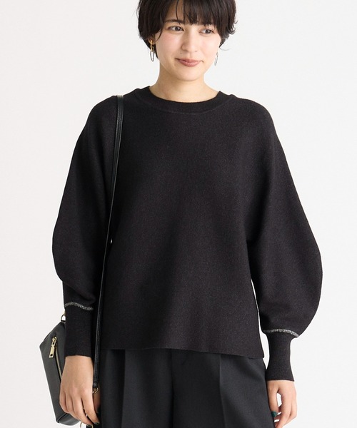 INED CLARO（イネドクラロ）の「バナナスリーブニット（ニット/セーター・レディース・レッド/アイボリー/ブラック・フリー）」の3枚目の写真