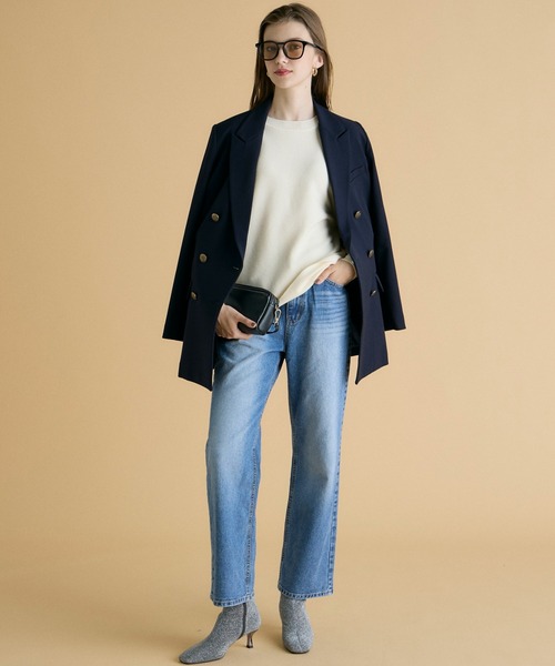 INED CLARO（イネドクラロ）の「バナナスリーブニット（ニット/セーター・レディース・レッド/アイボリー/ブラック・フリー）」の8枚目の写真