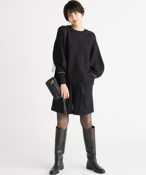 INED CLARO（イネドクラロ）の「バナナスリーブニット（ニット/セーター・レディース・レッド/アイボリー/ブラック・フリー）」の14枚目の写真