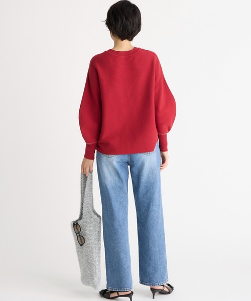 INED CLARO（イネドクラロ）の「バナナスリーブニット（ニット/セーター・レディース・レッド/アイボリー/ブラック・フリー）」の17枚目の写真