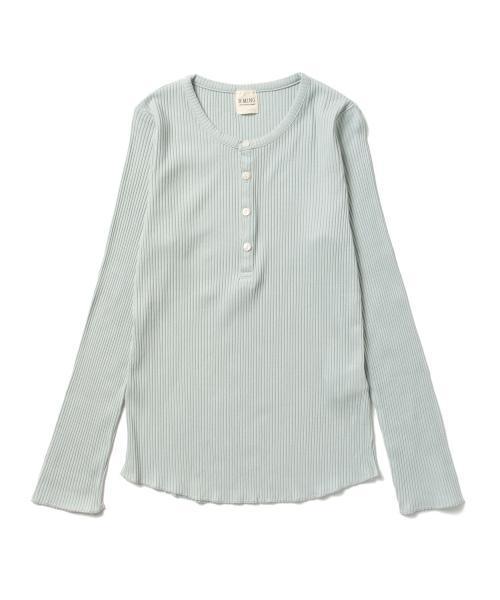 B:MING by BEAMS（ビーミングバイビームス）の「ビーミング by ビームス / ヘンリーカットプルオーバー（Tシャツ/カットソー・レディース・オフホワイト/ミント/ネイビー・ONE SIZE）」の13枚目の写真