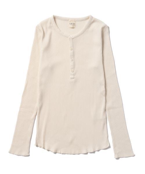 B:MING by BEAMS（ビーミングバイビームス）の「ビーミング by ビームス / ヘンリーカットプルオーバー（Tシャツ/カットソー・レディース・オフホワイト/ミント/ネイビー・ONE SIZE）」の7枚目の写真