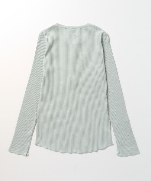 B:MING by BEAMS（ビーミングバイビームス）の「ビーミング by ビームス / ヘンリーカットプルオーバー（Tシャツ/カットソー・レディース・オフホワイト/ミント/ネイビー・ONE SIZE）」の5枚目の写真