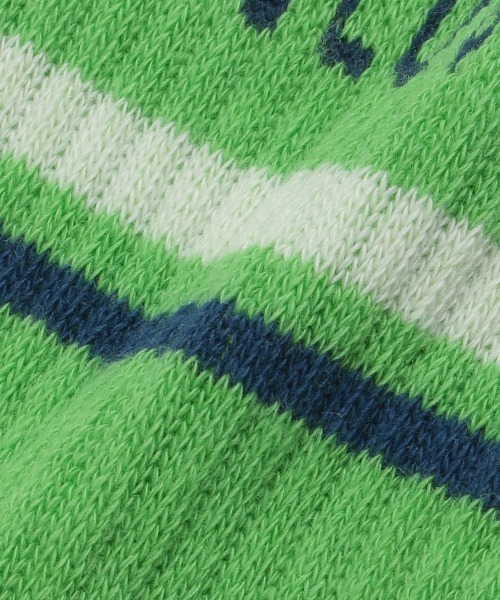 by LOVEiT（バイラビット）の「ラインロゴクルーソックス【日本製】（ソックス/靴下・キッズ・ネイビー/ライム/サックスブルー/オフホワイト・L/M/S/LL）」の5枚目の写真