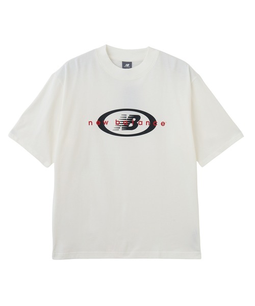 NEW BALANCE(ニューバランス)の「New Balance Archive Graphic Over Size S/Stee MT33558(Tシャツ/カットソー・メンズ・ネイビー/ホワイト・L/M/XL)」の2枚目の写真