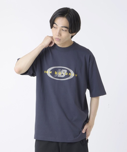 NEW BALANCE(ニューバランス)の「New Balance Archive Graphic Over Size S/Stee MT33558(Tシャツ/カットソー・メンズ・ネイビー/ホワイト・L/M/XL)」の3枚目の写真