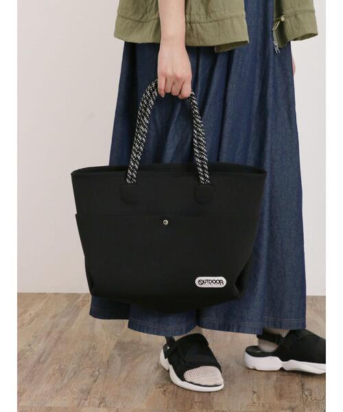 Samansa Mos2(サマンサ モスモス)の「【OUTDOORPRODUCTS×SamansaMos2】トートバッグ(ハンドバッグ・レディース・モカ/ブラック・F)」の2枚目の写真