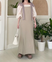 mysty woman | メレンゲリボンキャミワンピース 125031(ワンピース)