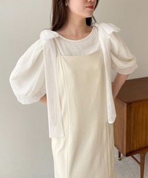 mysty woman | メレンゲリボンキャミワンピース 125031(ワンピース)