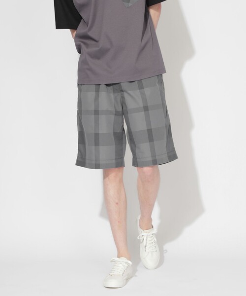 【セール】トーナルチェックタイプライターワイドショートパンツ（その他パンツ）｜CB CRESTBRIDGE（シービークレストブリッジ）