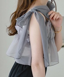 Ambre Neige | タックチュールリボンビスチェ／【WEB/EC限定商品】(キャミソール)