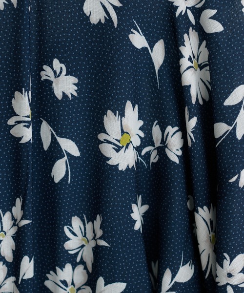 Natural Couture すぽんちょ 浴衣 花 ホワイト ブルー natural couture（ナチュラルクチュール）の「すぽんちょ浴衣