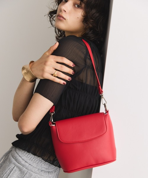 Aunt Marie's(アントマリーズ)の「2WAYフラップスクエアミニショルダー/ハンドバッグ(ショルダーバッグ・レディース・ホワイト/ブラック/シルバー/レッド・FREE)」の20枚目の写真