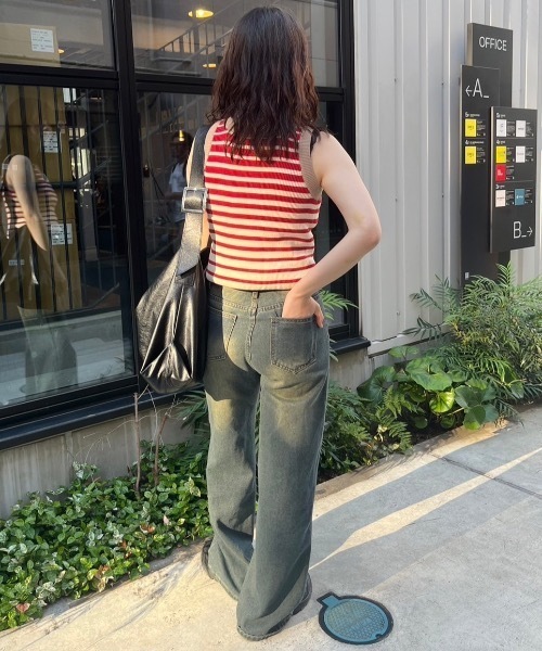 nemne store(ネンネストア)の「グラデーションニットタンクトップ(タンクトップ・レディース・レッド/ネイビー/ブルー・フリー)」の14枚目の写真