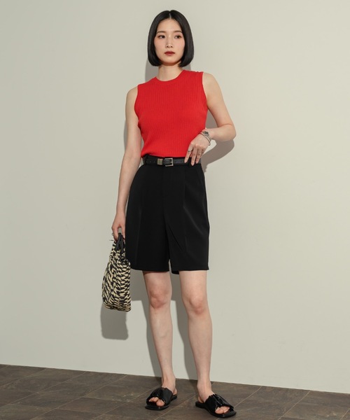 NEUNA（ヌナ）の「コンパクトリブタンク（タンクトップ・レディース・レッド/ホワイト/ブラック・FREE）」の16枚目の写真