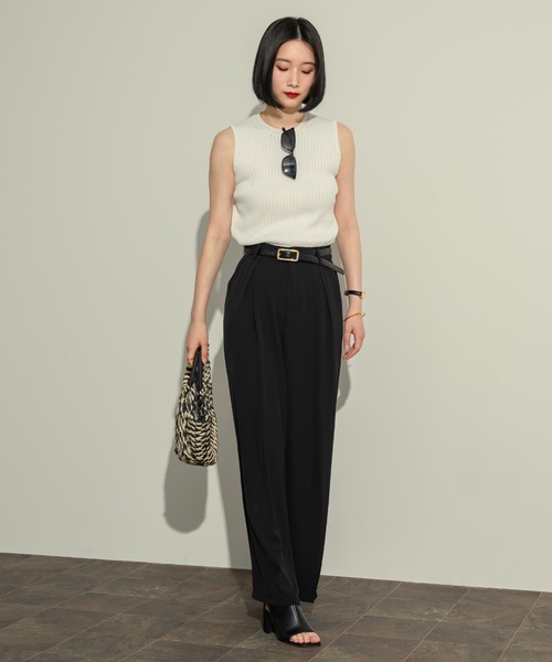 NEUNA（ヌナ）の「コンパクトリブタンク（タンクトップ・レディース・レッド/ホワイト/ブラック・FREE）」の20枚目の写真