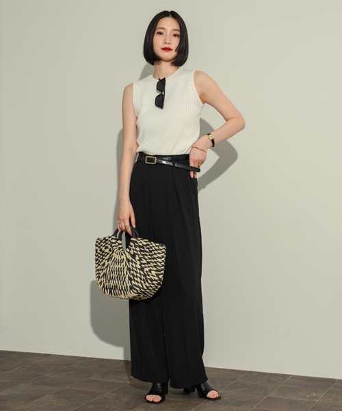 NEUNA（ヌナ）の「コンパクトリブタンク（タンクトップ・レディース・レッド/ホワイト/ブラック・FREE）」の18枚目の写真