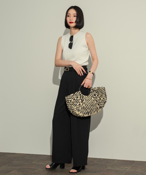 NEUNA（ヌナ）の「コンパクトリブタンク（タンクトップ・レディース・レッド/ホワイト/ブラック・FREE）」の19枚目の写真