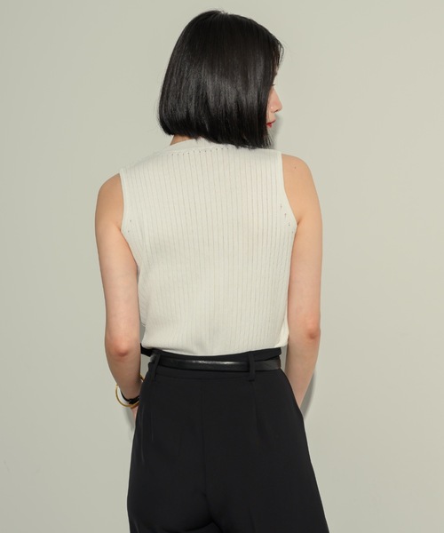 NEUNA（ヌナ）の「コンパクトリブタンク（タンクトップ・レディース・レッド/ホワイト/ブラック・FREE）」の11枚目の写真